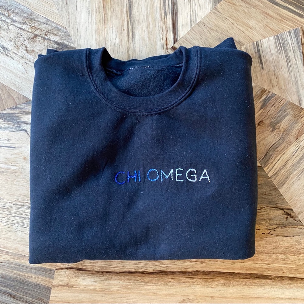 Sorority Ombré Embroidered Sweatshirt